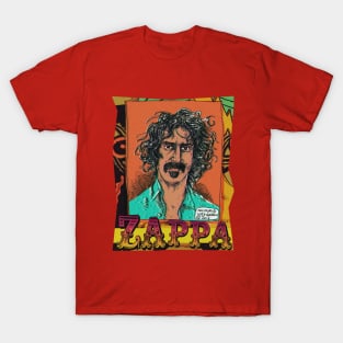 Frank Zappa portrait, by Maximiliano Lopez Barrios T-Shirt